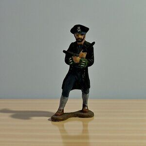 Marx Toys Painted Pirate Captain Reissue Collectible - 1990s